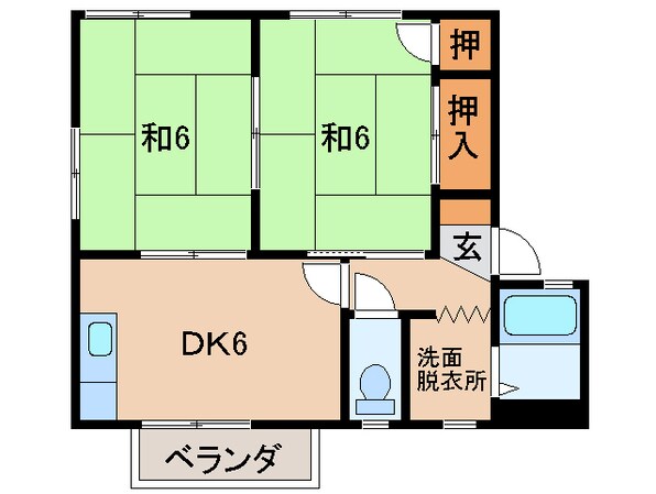 マイルドディアスきしの物件間取画像